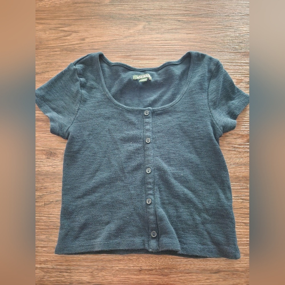Wild Fable Navy Knit Top